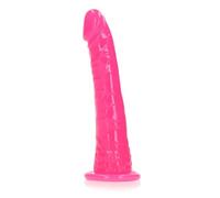 Shots Dildo-REA141GLOPNK1 Rose fluo 15,5 cm