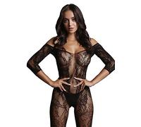 Le Désir Combinaison Marilé DES033 dentelle noire épaules nues