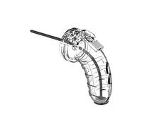 ManCage Cage de chasteté et plug urètre N°16 – Sonde urétrale silicone – Polycarbonate transparent