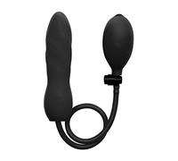 Shots Ouch ! OU088BLK Twist Gonflable en Silicone - Étanche et Sans Phtalate - Silicone Souple - Noir