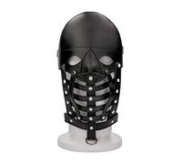 Shots Ouch! Pain - Leather Male Mask - Black
