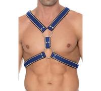 Shots Ouch! Uomo - Z Series Scottish Harness L/Xl - Black/Blue