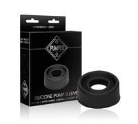 Shots Pumped PMP027BLK Manchon de Pompe en Silicone Moyen - Noir - Fermeture Sous Vide - Silicone Souple et Élastique