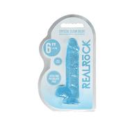 Shots Realrock Crystal Clear - 6" / 15cm Realistic Dildo With Balls