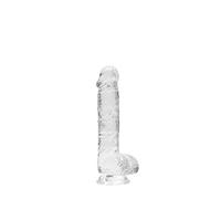 Shots Toys – godemichet réaliste REALROCK – transparent clair (15 cm)