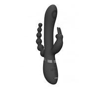 Shots Vive - Rini Pulse Wave & Vibrating Double Penetration Rabbit - Black