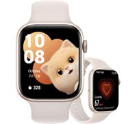 Shou-Watch 5 Smartwatch,1.85¿ Amoled Display Smart Watch Homme Femme,15 Jours D'autonomie,Gps,Or