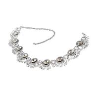 SHOUKAII Belly Dance Waist Chain Accessories Performance Clothing Belt Oriental Dance Metal with Diamonds Retro Waist Chain