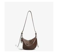 Shoulder Bag for Women Crossbody Bag Women's Lightweight Hobo Bag, Vintage Leather Crescent Bag, Solid Color PU Leather Dumpling(Coffee)
