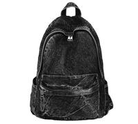 Shoulder Bag for Women Men Multi-pocket Bag Denim Zipper Retro | Denim Backpack Multi pocket Shoulder Bag Zipper Retro Rucksack Solid Daypack Travel Gym Bag for Women Men