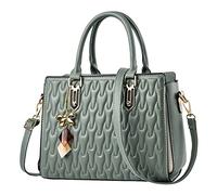 Shoulder Bag For Women, Tote For, Fashion Womens Handbags, Ladies Purse, Satchel Bags, Leather(Green)