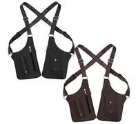 Shoulder Bag - Vest Style Carrier Bags | Multiple Pockets Waterproof Anti Theft Design Double Strap Bag for Dad, Boyfriend, Women Or Outdoor Travel, 10.83x6.1in