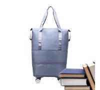 Shoulder Bag With Wheels Rolling Garment Storage Organizer Carrier Bag | Waterproof Rolling Carry On Luggage for Business Trips Camping Weekend Getaways Shopping Gym Cavation