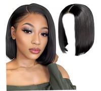Shoulder Length Wigs for Women 12" Comfortable Soft Natural Looking Straight Short Wigs for Home Daily Use Shoulder Length Women