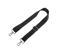 Shoulder Strap Shoulder Strap, 140 cm Adjustable Thick Soft Bag Strap Replacement, with Metal Hooks for Briefcase, Computer Messenger Bag, Laptop Case Luggage(Black Buckle-3.8cm)