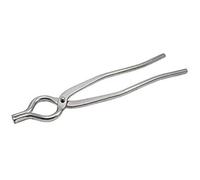 Shourya Trading Pakkad-Big en acier inoxydable, 1 pièce, moderne, argent, 26,2 x 5,6 x 0,5 cm, pince alimentaire