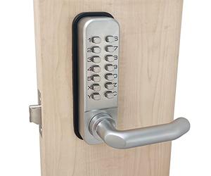 ShouSiFang Codelocks Poignée de porte étanche avec bouton poussoir numérique,Sans clé - Silver