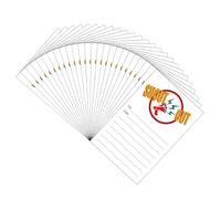 SHOUT Cartes 25 comptes 10 x 15 cm Papier inscriptible pour bureau scolaire Bulletin Board Board Récompense Étudiant Fournitures de motivation employé