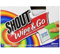 Shout Wipe and Go Lot de 12 lingettes anti-taches