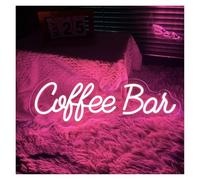SHOUXI LED néon signe Enseigne Au Néon Coffee Bar Lumière LED Variable Pour Café Magasin Bars Restaurant Magasin Ouvert Bienvenue Décoration Murale D'affaires 15.75inx5.5in