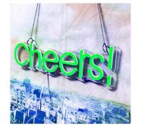 SHOUXI LED néon signe Enseigne Lumineuse Cheers Pour Maison, Bar, Pub, Club, Vitrine, Entrée De Commerce 41x12cm(Orange,Blue,Green,Silver,Black)