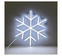 SHOUXI LED néon signe Enseigne Lumineuse Néon Flocon De Neige LED Pour Salon, Chambre, Fête, Festival, Salle Jeux Pour Adolescents, Animalerie 40cm