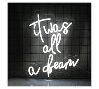 SHOUXI LED néon signe It Was All A Dream Enseigne Au Néon LED À Intensité Variable Pour Chambre À Coucher Club Bar Café Salle De Jeux Fête Décoration D'intérieur 38cmx30.3cm