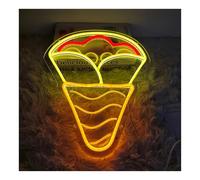 SHOUXI LED néon signe Panneau Néon En Crêpe De France, Alimenté Par USB, Lampes À Intensité Variable, Décoration De Fête, Cuisine, Restaurant, Boutique, Salle 30cmх35cm
