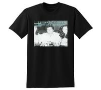 SHOUZUREN Leonard Cohen T Shirt Death of a Ladies Man Vinyl CD Cover Black L