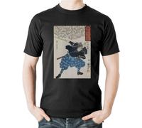 SHOUZUREN Miyamoto Musashi T-Shirt Japanese Samurai Warrior Martial Arts Japan Top Black XXL