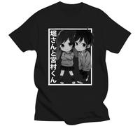 SHOUZUREN t-Shirt Horimiya Hori San to Miyamura Kun Print T-Shirt Men Black S