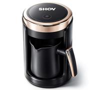 Shov Cafetière électrique turque - 250 ml - 600 W - Protection contre la surchauffe - Élément chauffant en acier inoxydable - Préparation rapide - Pour 1 à 4 tasses - Design moderne