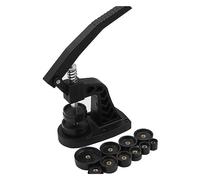 Shovelmty Outil de Réparation de Montre de Bureau, Ensemble D'Outils de Réparation de Montre de Bureau, Remplacer la Batterie de la Montre à L'Aide de L'Outil de Capsulage Équipé de 12 Matrices.