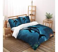 SHOVERKD Abîme Orque Gardien Ensemble De Lit Super King（260x220cm） Imprimé 3D WildVie Terre Terre pour Garçons Et Filles en Microfibre Respirant avec Fermeture Éclair Literie Confort