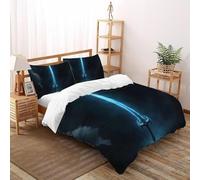 SHOVERKD Arcane Épée Esprit Parure De Lit Super King（260x220cm） Impression 3D pour Enfants Et Adolescents en Microfibre Respirant avec Fermeture Éclair Literie Confort
