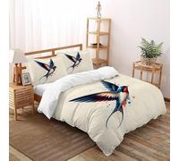 SHOVERKD Baiser FLumière Joie Housse De Couette Double（200x200cm） Imprimé 3D WildVie Forêt Terre pour Famille en Microfibre Respirant avec Fermeture Éclair Literie Confort