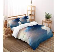 SHOVERKD Bataille Godzilla Housse De Couette 3 Pièces Animal Theme Wildlife Parure De Lit Microfibre Adulte avec Fermeture Éclair Et Taies d'oreiller Double（200x200cm）
