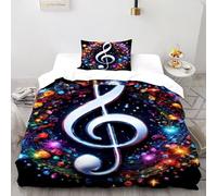 SHOVERKD Haute-Contre Portée Coloré Tourbillon Housse De Couette Single（135x200cm） Imprimé 3D pour Garçons Et Filles en Microfibre Respirant avec Fermeture Éclair Literie Confort