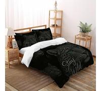 SHOVERKD Léopard Sauvage Housse De Couette 3 Pièces Sauvage Jungle Animals Imprimé De Couvre-Lit Microfibre Adulte avec Fermeture Éclair Et Taies d'oreiller Double（200x200cm）