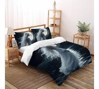 SHOVERKD Marbre Rayé Muse Parure De Lit Double(200x200cm) Imprimé 3D Fée Tale Fantaisie pour Famille en Microfibre Respirant avec Fermeture Éclair Literie Doux