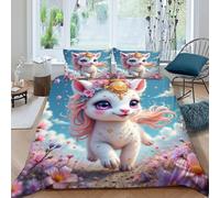 SHOVERKD Planète de Lave Housse De Couette Kids Thèmes animaliers Faune Sauvage Parure De Lit King(220x240cm) Parure Décor De Thèmes animaliers Faune Sauvage avec 2 Taie d'oreiller