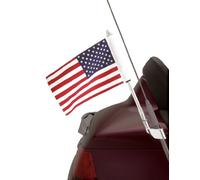 Show Chrome Accessories 52-713 Kit de mât de Drapeau américain pour antenne
