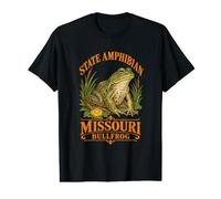 Show-Me Region Bullfrog Emblème Vintage T-Shirt Graphique avec Valeur