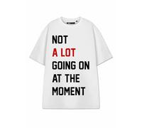 Show Me The Merch Pas Grand-Chose Qui se Passe sur T-Shirt pour Femmes | T-Shirt Graphique Era Era Blanc à Manches Courtes pour Femmes | Taylor 13 Music Fan Merchandise 1989 Haut de vêtements