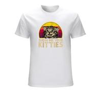 Show Me Your Kitties Cat Lover Vintage Version Funny Gift Vintage Men's T-Shirt White L
