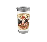 SHOW PIG RING READY Porc Concours Prêt Gobelet isotherme en acier inoxydable double paroi