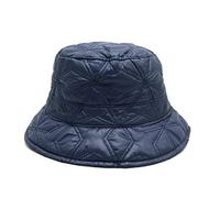 Show Response - Chapeau pour Femmes Imperméable Chapeau de Pluie Bob Matelassée Automne-Hiver (Bleu Marine, 57)