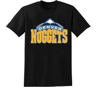 Show Time Denver Logo Nuggets Mens T-Shirt Graphic Tee Black XL