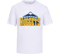 Show Time Denver Logo Nuggets Mens White T-Shirt L