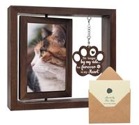 SHOW-YA Cadeau commémoratif pour chat pour la perte de chat - Cadeau commémoratif pour chat - Cadeau de condoléances pour perte de chat - Cadeau de commémoration pour animal de compagnie - Cadre photo